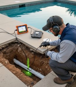 How We Detect Pool Service Line Leaks